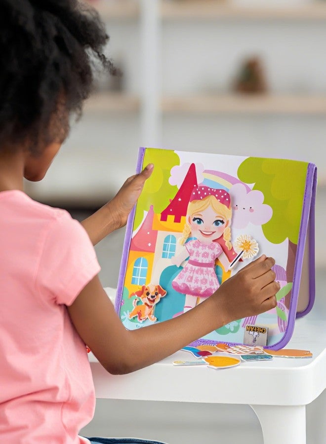 CHEFAN Felt Dress-Up Dolls Set,Pretend Play Dress Up Game with Felt Board, Outfit and Accessory Pieces,Perfect for Little Girls 3+ - Image 2
